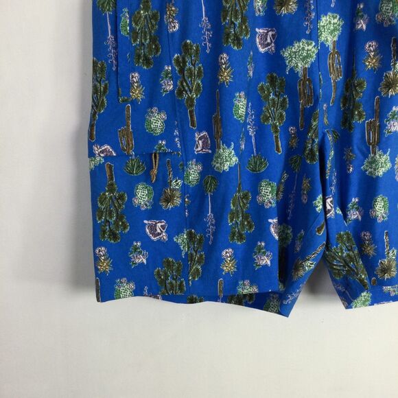 The North Face Mens Belted Cargo Short Stretch Cactus Print Blue Size XXL NWT - Picture 3 of 15